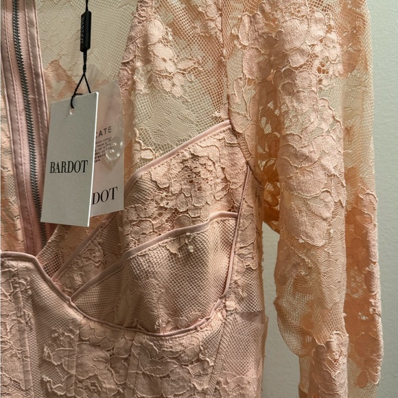 BARDOT Corset Dress In Soft Pink - Picture 5 of 12